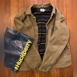 Made in USA Huckberry Flint & Tinder waxed trucker jacket in medium. Like New.